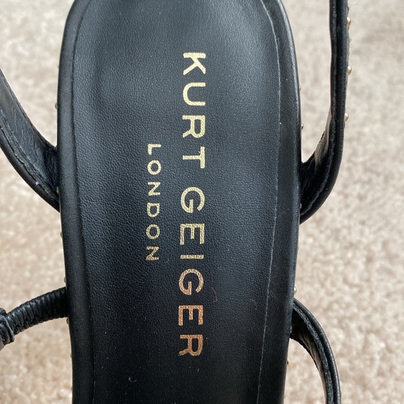 Kurt Geiger Black Strappy Heels SZ 38 - Picture 3 of 9